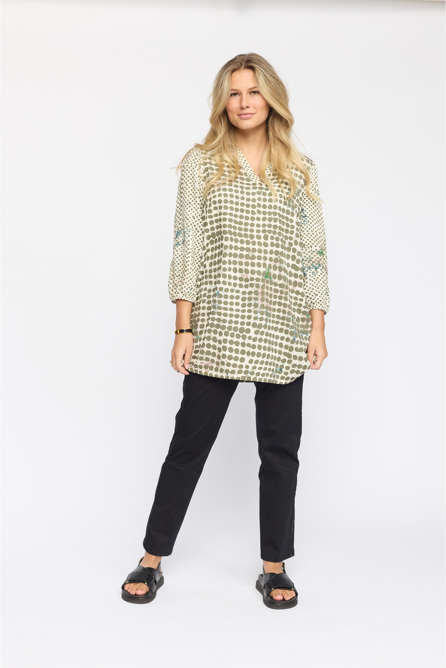 SINIKKA.ES25 Dusty Khaki Dot